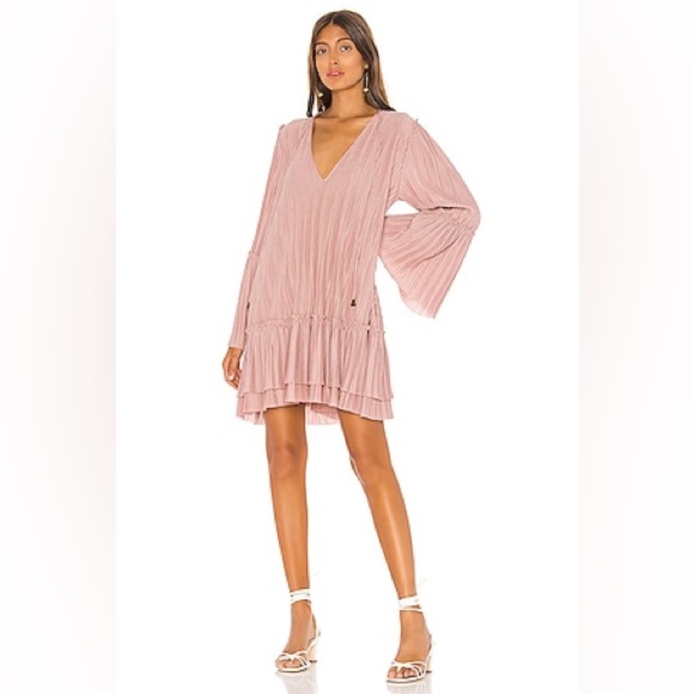 FREE PEOPLE Cant Help It Mini Dress- Pink (Size XS)